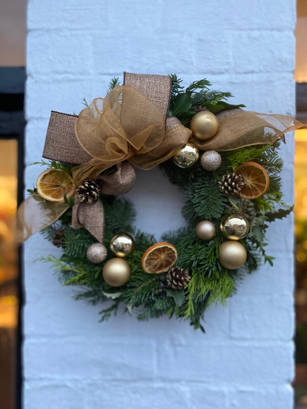 Handmade Natural Gold Wreath *available from the end of November*