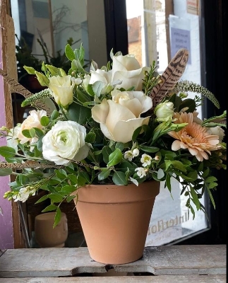 Rustic Pheasant feather Arrangement