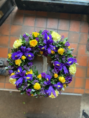 Yellow and Purple Wreath