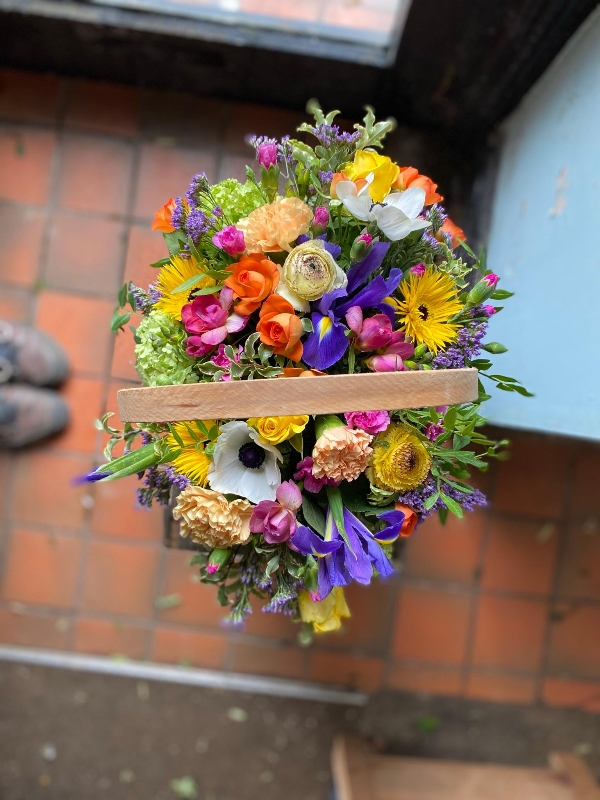 Vibrant  Basket Arrangement