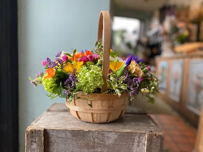 Vibrant  Basket Arrangement