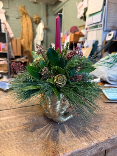 Animal Christmas pots