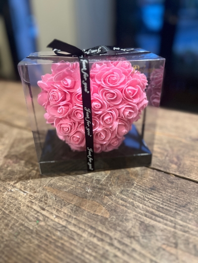 Foam rose heart