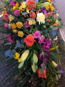 Vibrant Casket Spray