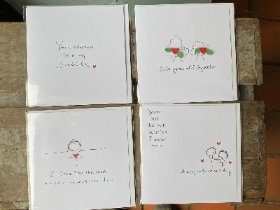 Hand crafted Valentines Cards