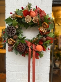 Cranberry and Orange Wreath