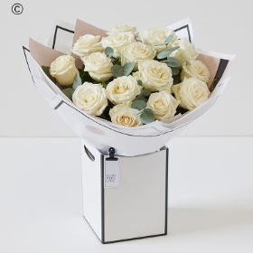 Beautifully Simple White Roses