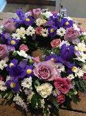 Seasonal Wreath Pink, Purple and White