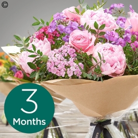 3 month floral subscription