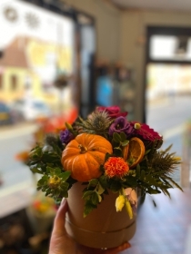 Autumn Hatbox Arrangement