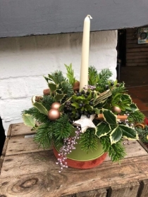 Classic Christmas table centre