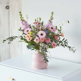 Mother's Day Pastels in a Ceramic Vase