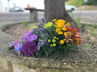 Rainbow Floral Spray
