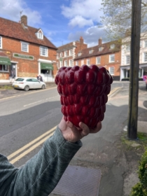 Raspberry Vase