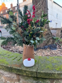 Rudolf the festive vase
