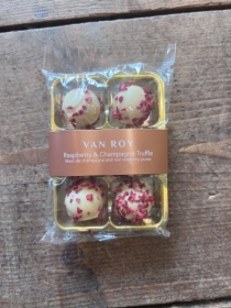 Van Roy Raspberry and Champagne Truffles (6 in tray)