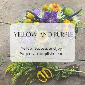 Yellow and Purple Florist Choice